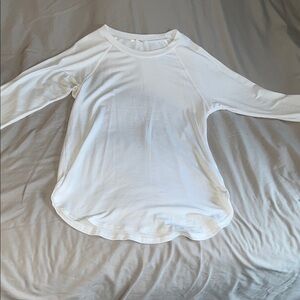 Women's Long Sleeve White Tee